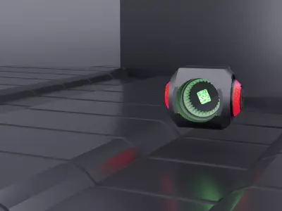 Sci-Fi Electrical Energy Machine 3D model
