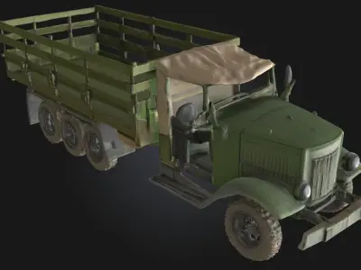 Army Supply Truck  Military Logistics Vehicle  3D model