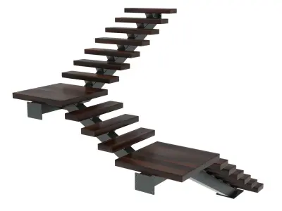 Stairs 04 3D model
