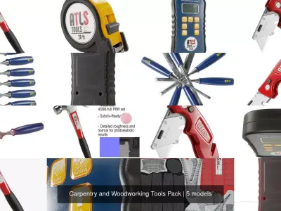 Carpentry and Woodworking Tools Pack