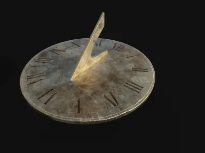 Sundial - Solar Clock- Reloj solar  Low-poly 3D model