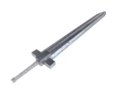 Young Guts Sword from Berserk Low-poly 3D model