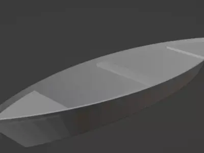 Indian desi boat non coloured 3D model