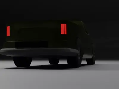 Low-Poly Off-Road Pickup Truck Game-ready Vehicle FBX OBJ Low-poly 3D model