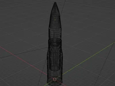 Bullet Free low-poly 3D model