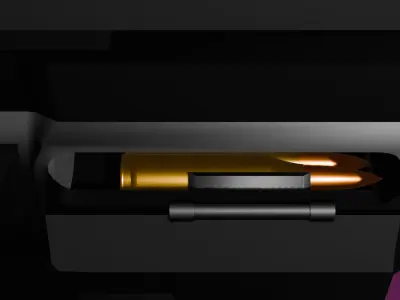 XM703E1 Low-poly 3D model