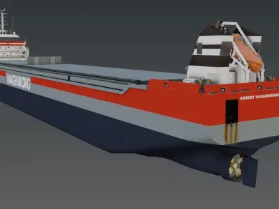 EasyMax Egbert Wagenborg multipurpose iceclassed vessel 3d model Low-poly 3D model