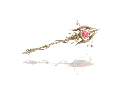 Relic Scepter Low-poly 3D model