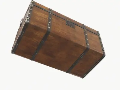 Old chest 01 3D model