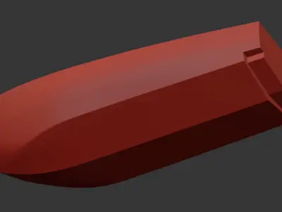 Simple Boat 3d Model Free 3D model
