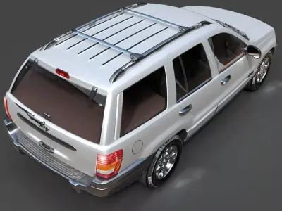 Modern Jeep Grand Cherokee - Efficient Polygonal SUV Asset 3D model