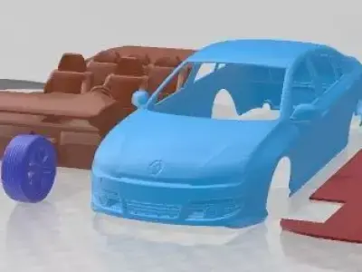 Renault Laguna Sedan 2011 Printable Car  3D print model