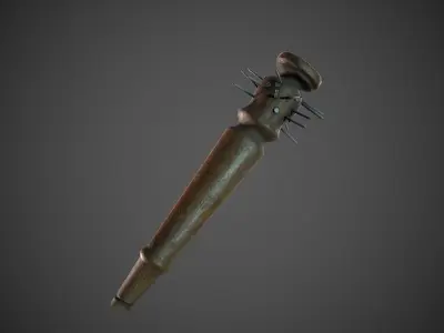 Spiked Table Leg Weapon Low-poly 3D model