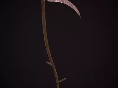 Scythe Low-poly 3D model get