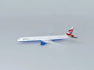 British Airways 777-300er Free 3D model