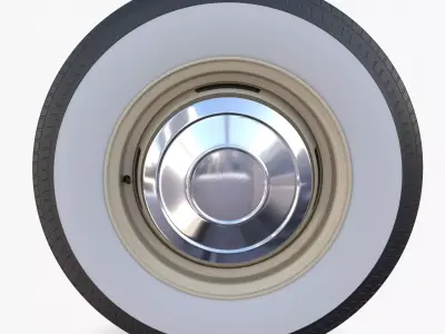 Generic 60s Car Wheel 3D model