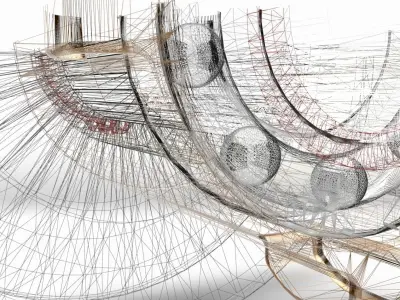 Variable Speed Pulley - Screw Mechanism 3D model