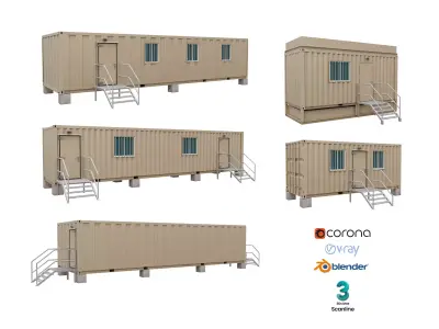 Portable container 3D model