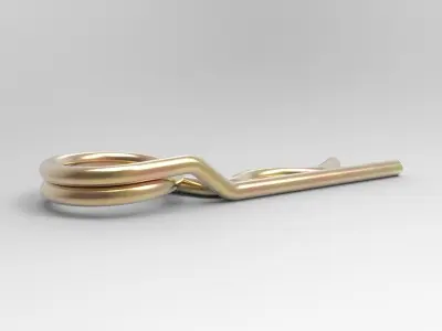 Spring cotter of a bolt 3D model