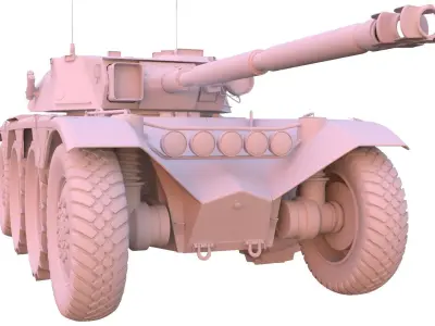 Panhard EBR 105 3D model