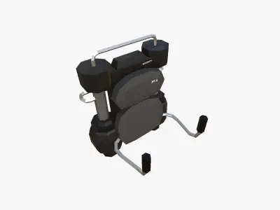 Jetpack Low Poly G04 - SciFi Character Design Low-poly 3D model