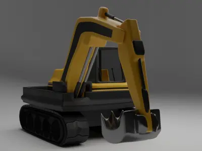 Excavator Simple Free 3D model