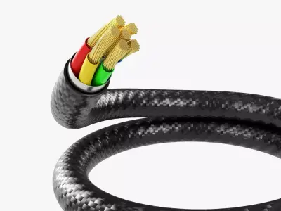 Cable cut 02 3D model