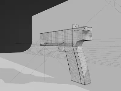 Low Poly Like Gun Free 3D model