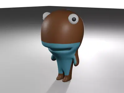 Jug the Dinosaur Low-poly 3D model