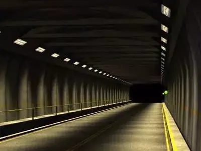 Tunnel road set 3D model