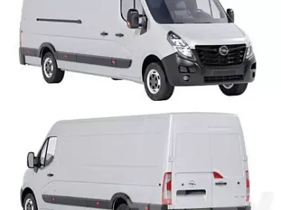 Vauxhall Movano Refrigerated Van 3D Models 3D model
