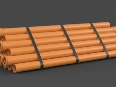 Plastic Pipe 3D model