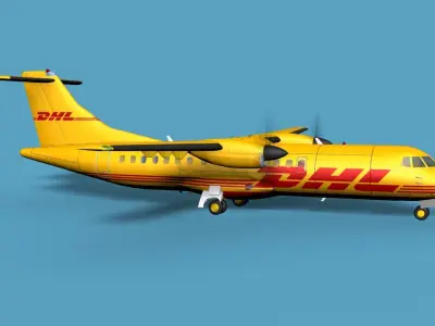 ATR  ATR-42-500 DHL Cargo 3D model
