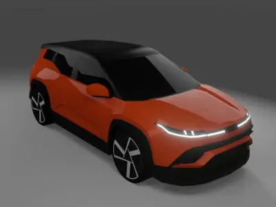 Fisker Ocean  Low-poly 3D model