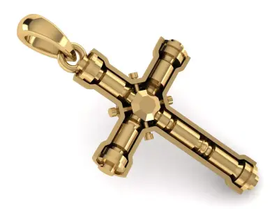 CROSS PENDANT CR201 3D print model
