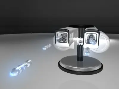 Sci Fi Missile launcher 3D model