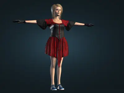 ANA T POSE CHATACTER 3D model
