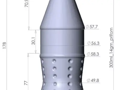 300ml bottle 3D model