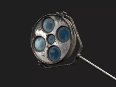 Medical Lamp Low-poly 3D model