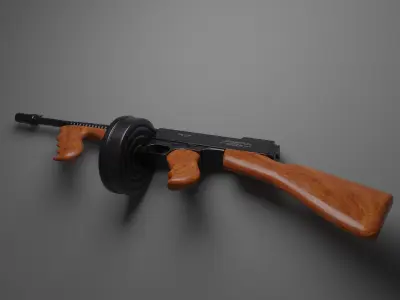 Tommy Gun 3D model