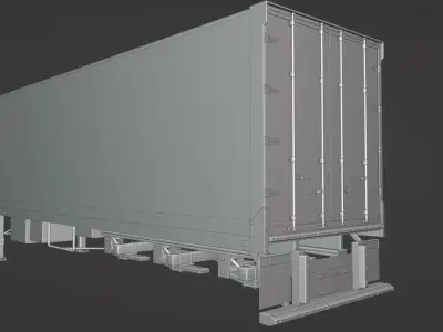 Truck Trailer 3D model by Jesko101 from CGTrader