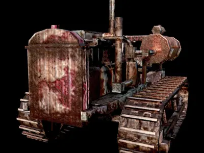Industrial Heavy Vehicle - PBR - Textured Low-poly 3D model