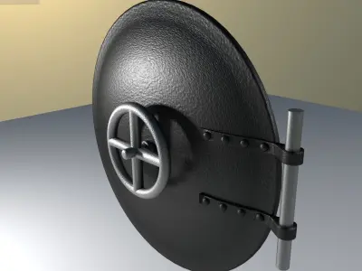 Volante manibela de escotilla para un futuro ferrocarril Free 3D model