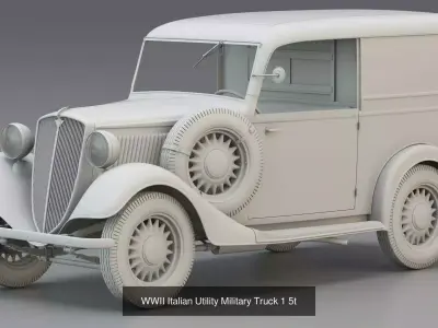 WWII Axis Vehicles Collection 5 Models 3D Model Pack