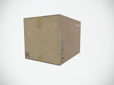 Card Box Low-poly 3D model