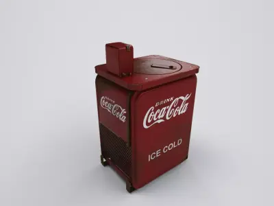 vintage wending coca cola machine 3D model