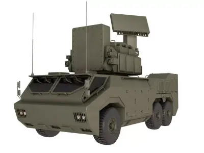 HQ-17AE Air defence System 3D model