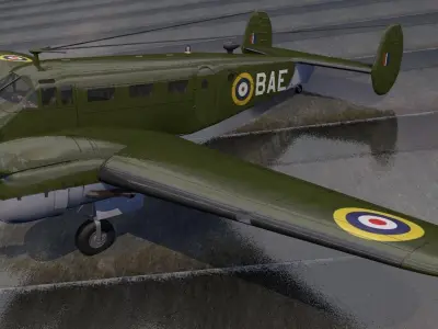 Beechcraft Model-18 C-45 Expeditor 3D model