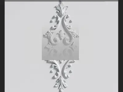 DECORATIVE PLASTER Low-poly 3D model