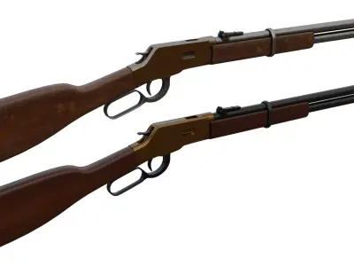 Winchester Rifle Low-poly 3D model purchase